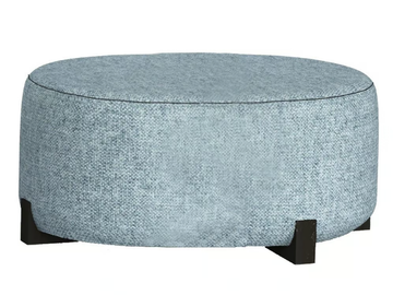 JANE - Upholstered round fabric pouf by Piet Boon - view 3